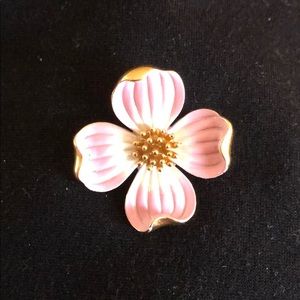 Trifari Brooch Pink Flower